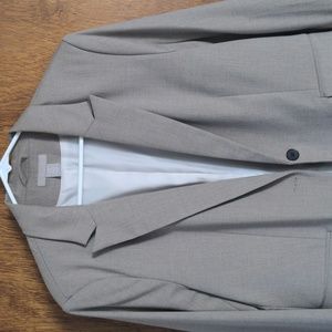 H&M Blazer Size M Relaxed Fit Beige/Grey